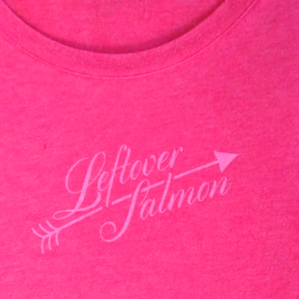 Leftover Salmon band concert shirt small red